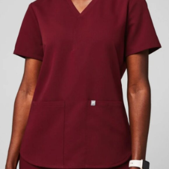 Fabletics Scrub Set (XS, Wine color) - Picture 2 of 2